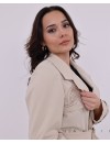 Cep Detaylı Kuşaklı Bej Giy Çık 