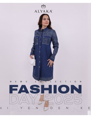Denim Gömlek Bluz Mavi Gömlek
