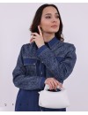 Denim Gömlek Bluz Mavi Gömlek